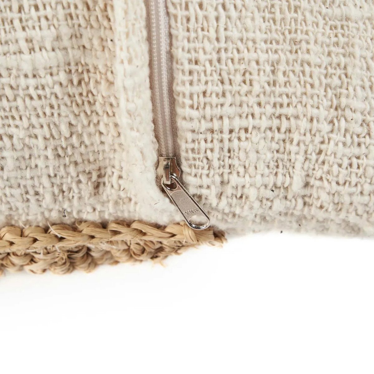 Raffia Coast Kussenhoes-Naturel 50x50