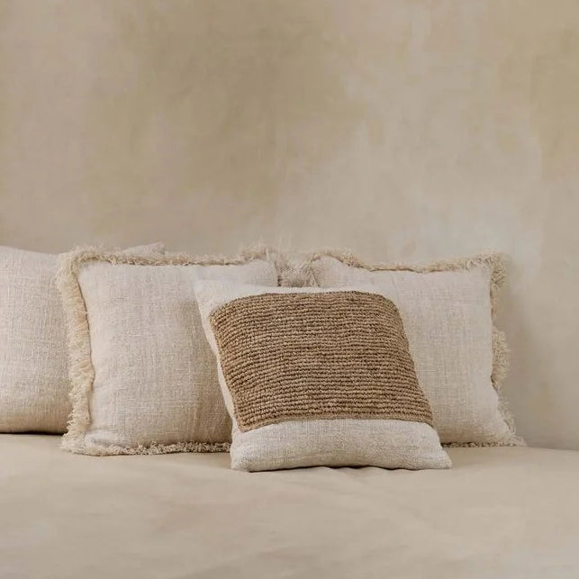 Raffia Coast Kussenhoes-Naturel 50x50