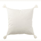 Nomad Tassel kussen - Wit/Bruin