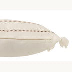 Nomad Tassel kussen - Wit/Bruin