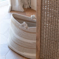 Stripe Basket - Wit/Beige