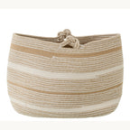 Stripe Basket - Wit/Beige