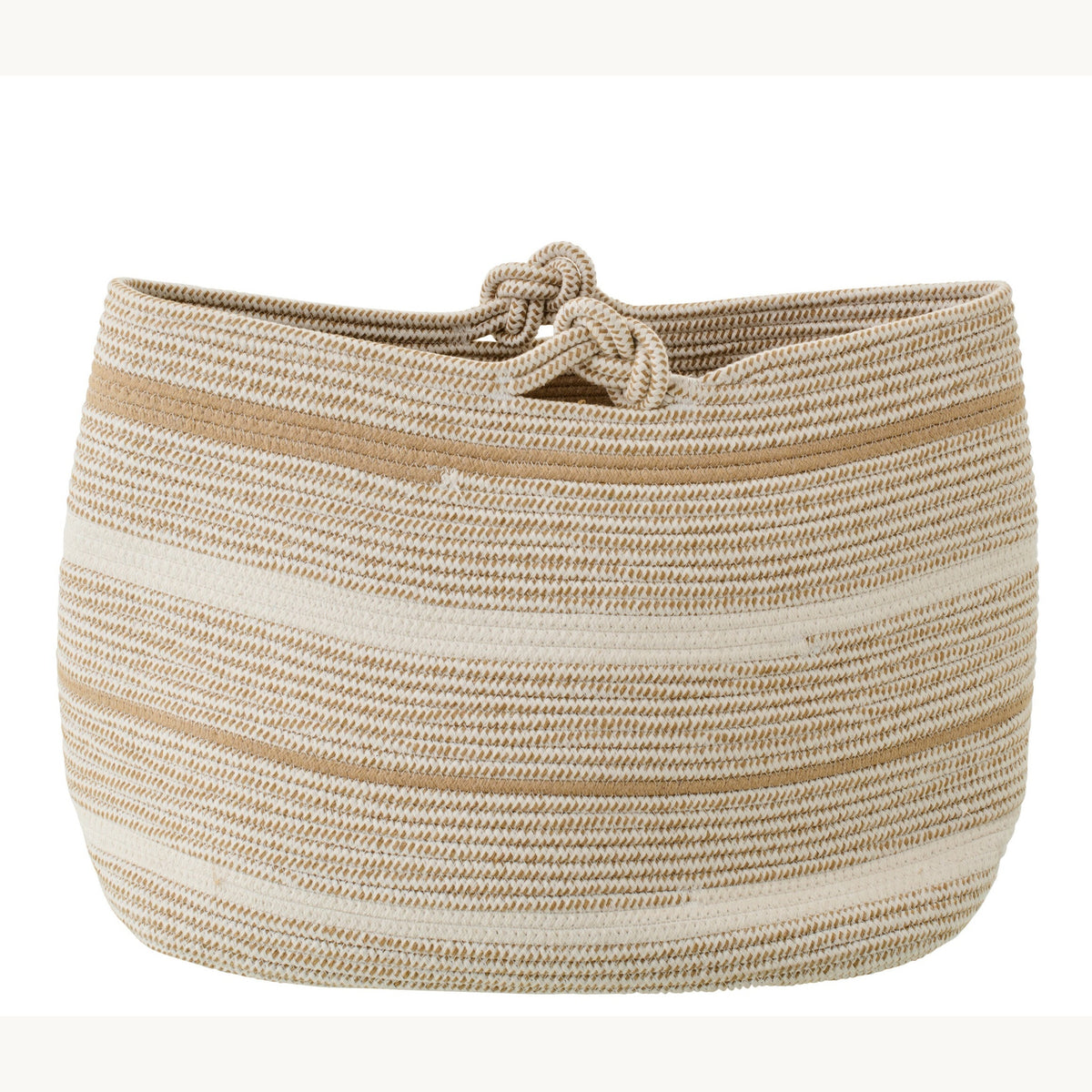 Stripe Basket - Wit/Beige