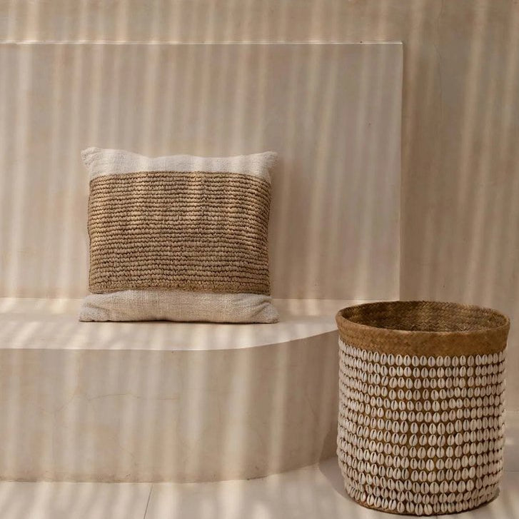 Raffia Coast Kussenhoes-Naturel 50x50