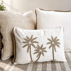 Palm Breeze Kussen-Crème 30x45