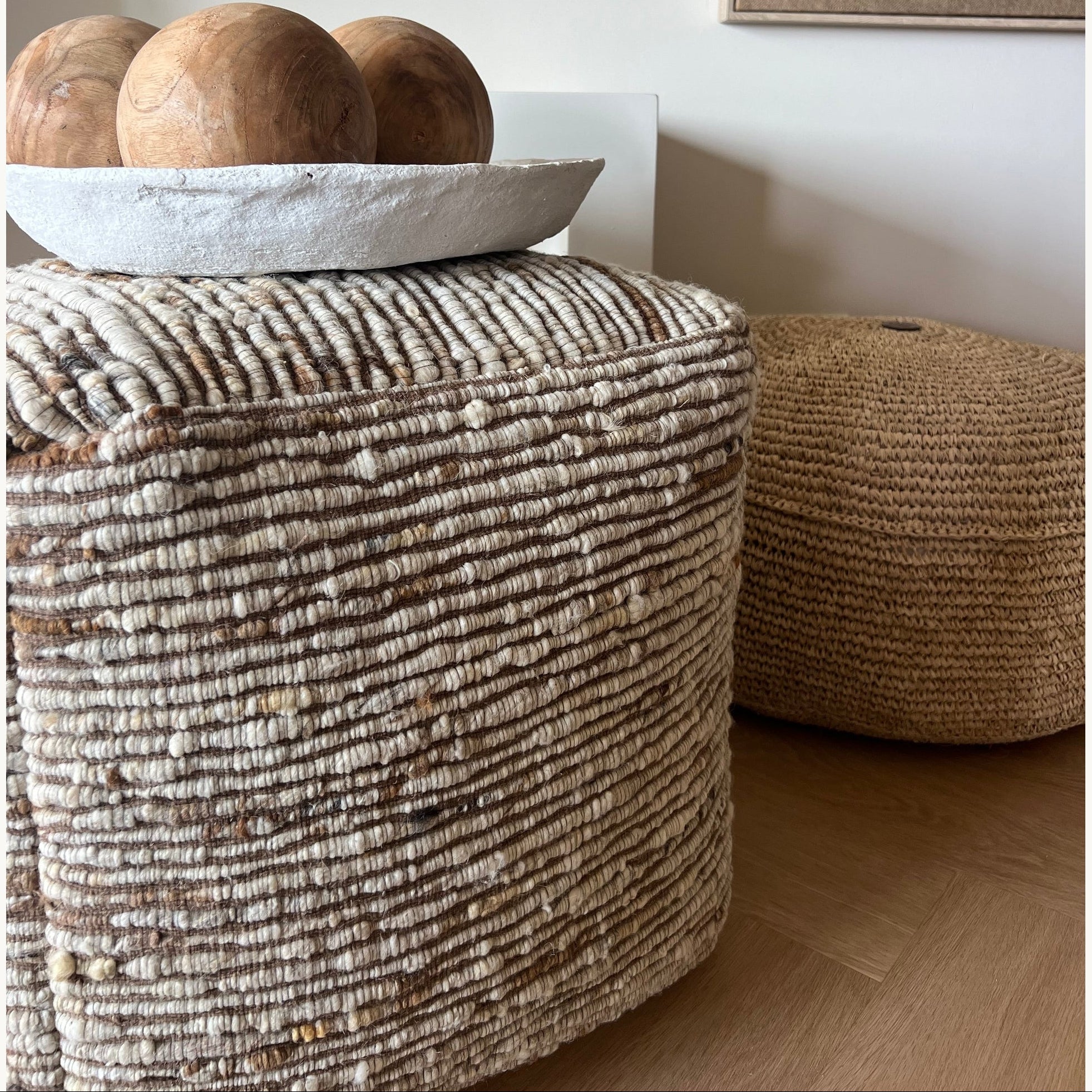 Duma Poef Beige